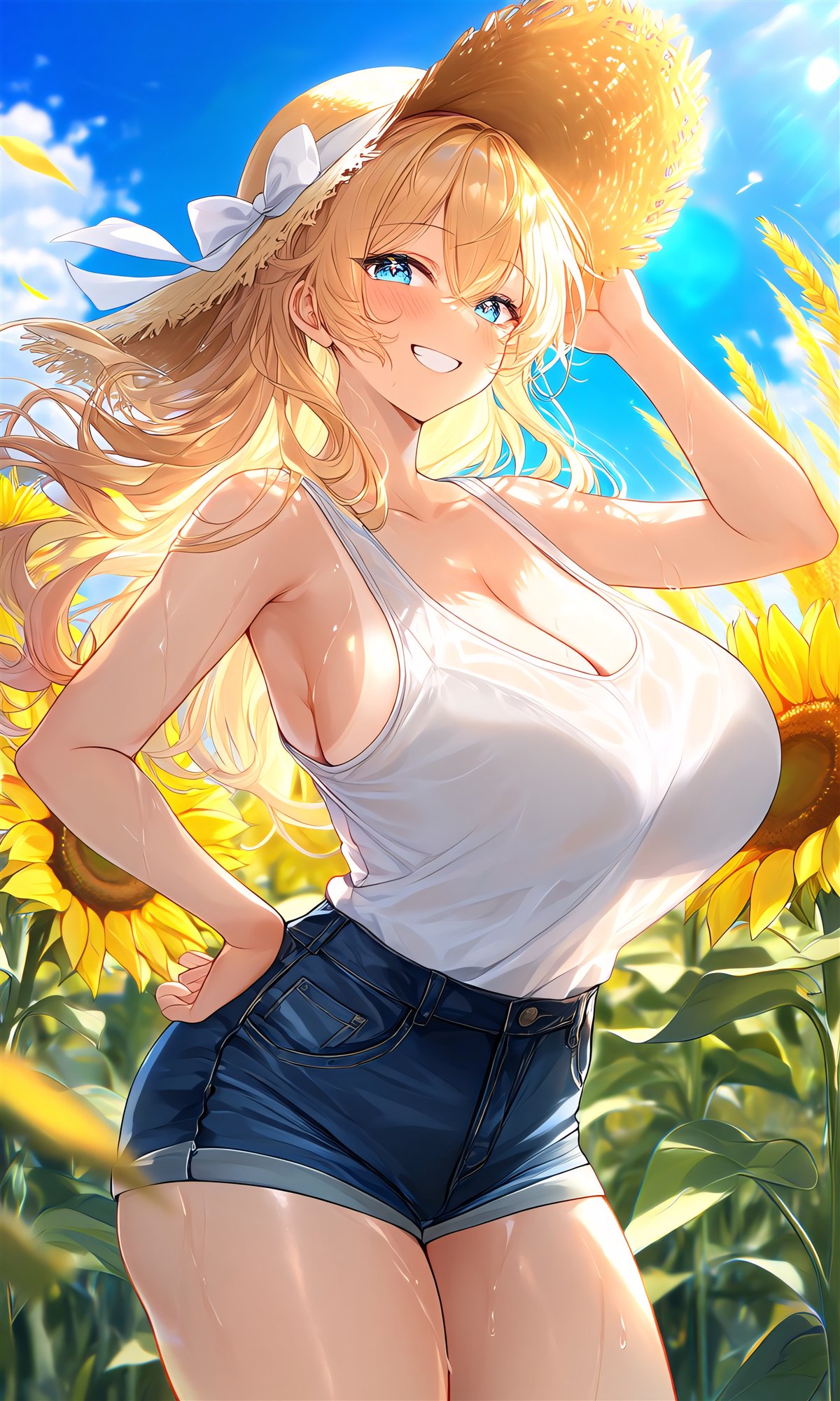 8月の彼女のチラ見せ